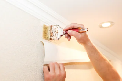 Pose de papier peint à Jaucourt — revêtements muraux et toiles de verre
